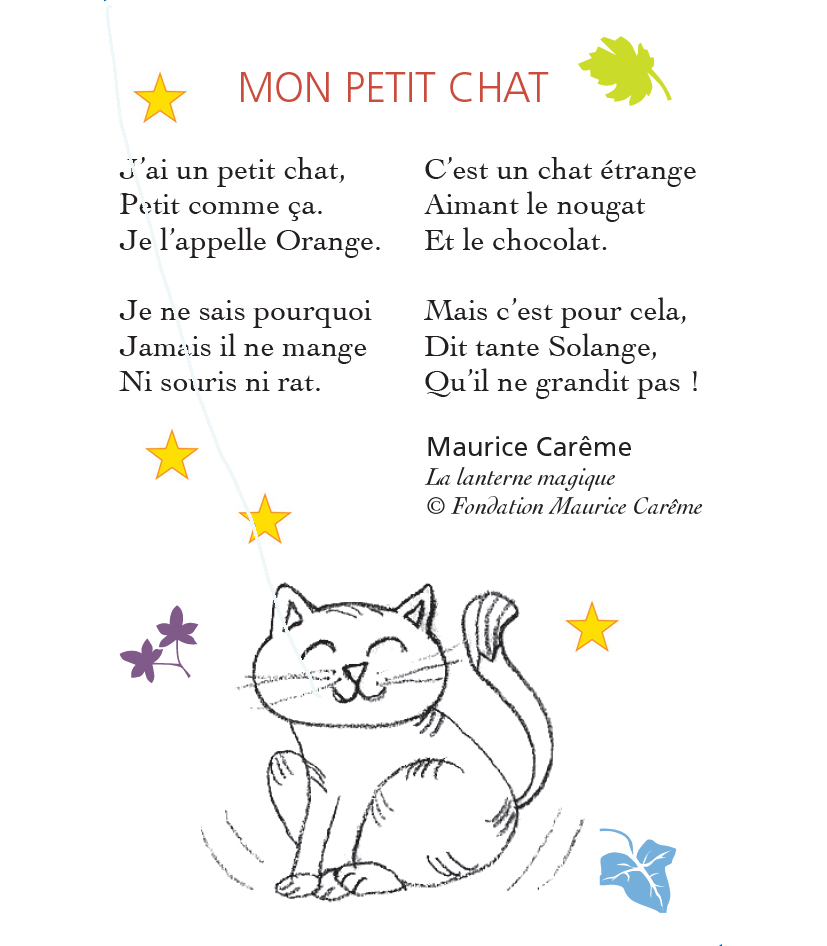 Poeme Mon Petit Chat